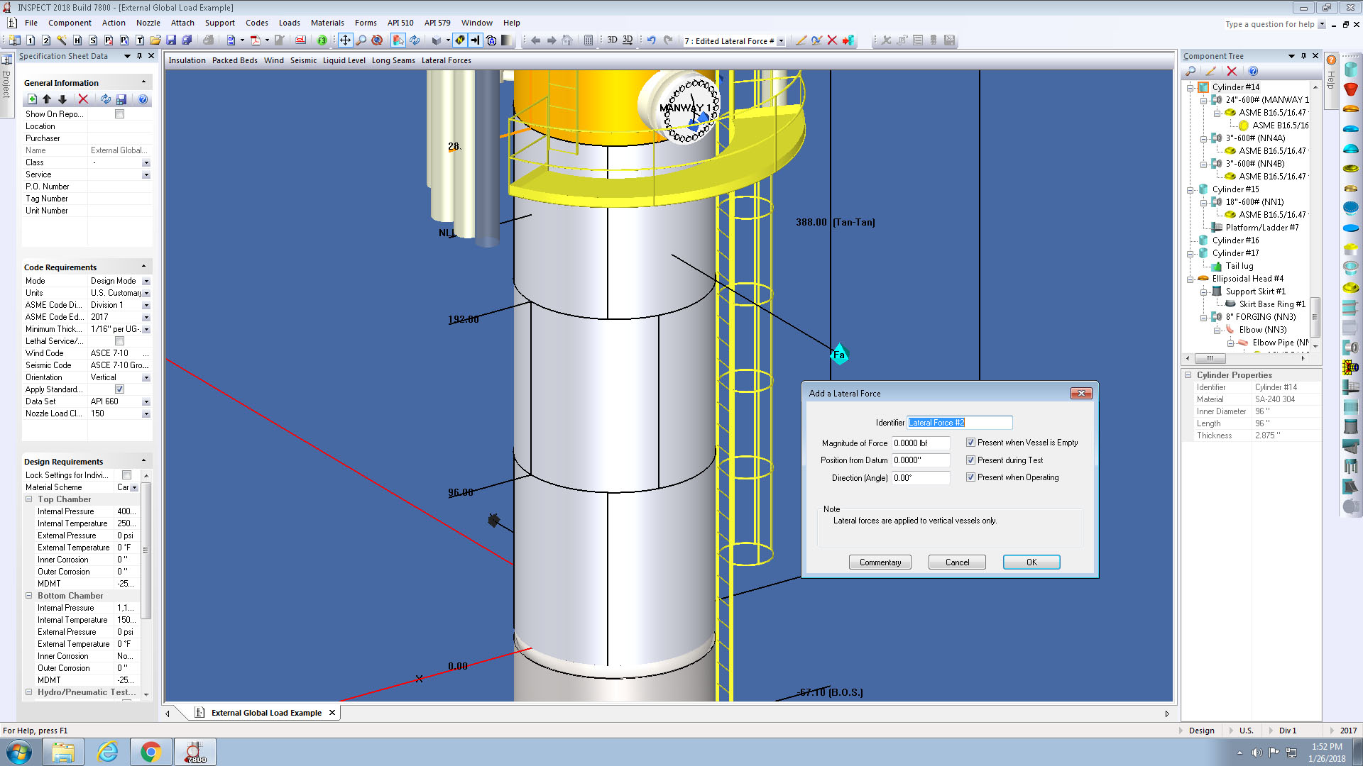 pressure vessel anchor bolt design