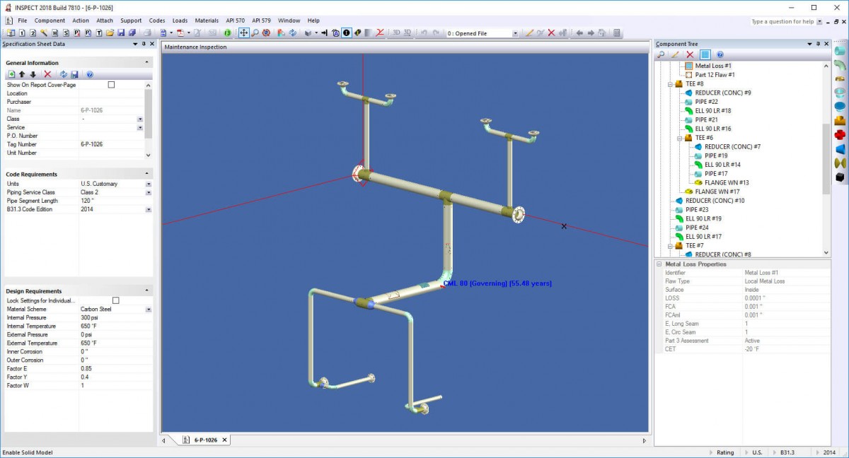 API 570 and FFS Software for Piping Systems Codeware