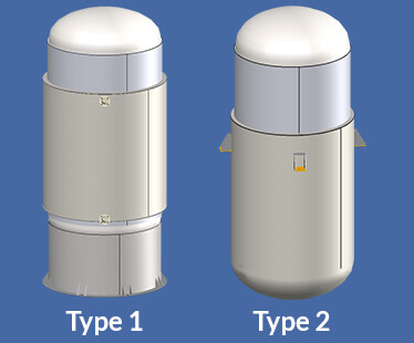 Jacketed Vessels in COMPRESS - Type 1 and 2