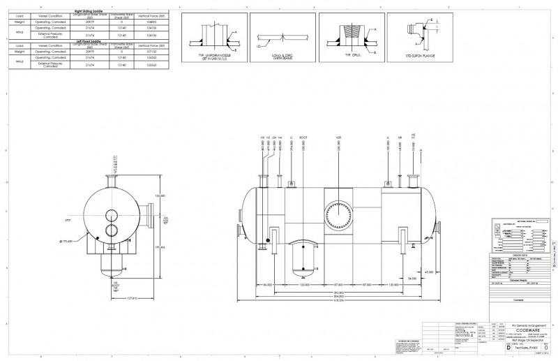 Pressure Vessel & Heat Exchanger Drawings - Codeware