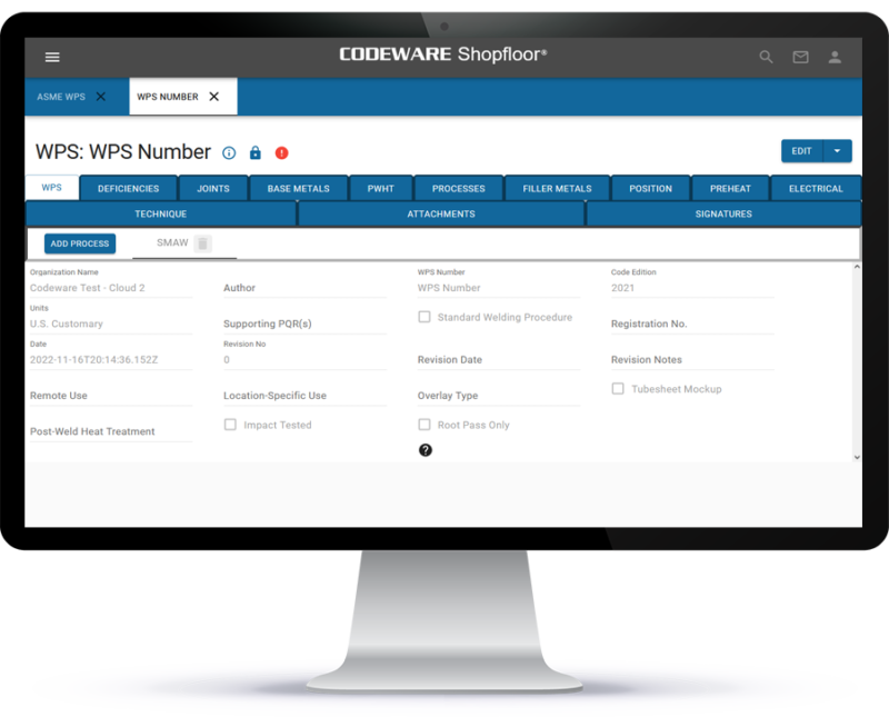 Welding Procedure Software For Asme Ix And Aws Codeware