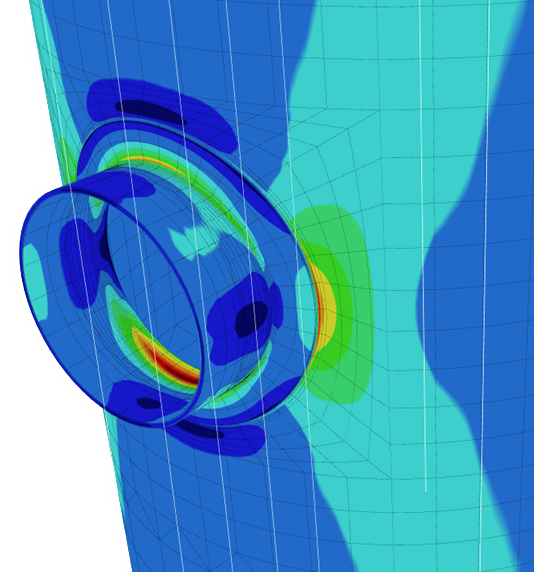 Nozzle Finite Element Analysis (FEA) in COMPRESS