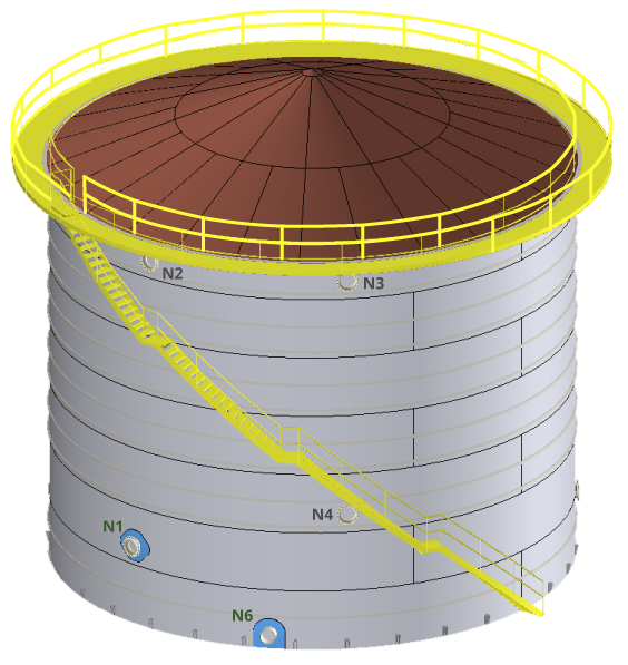 API 650 Storage Tank in COMPRESS